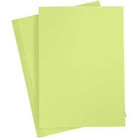 Cartoncino Colorato, A4, foglio 210x297 mm, 180 g, verde chiaro, 20 fgl./ 1 conf. [HOB-21122]