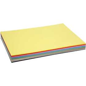Cartoncino Colorato, A2, foglio 420x594 mm, 180 g, colori asst., 300 fgl. asst./ 1 conf. [HOB-21422]