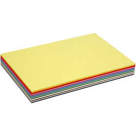 Cartoncino Colorato, A3, foglio 297x420 mm, 180 g, colori asst., 300 fgl. asst./ 1 conf. [HOB-21423]