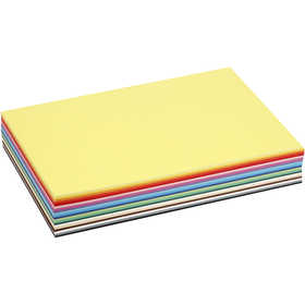 Cartoncino Colorato, A4, foglio 210x297 mm, 180 g, colori asst., 300 fgl. asst./ 1 conf. [HOB-21424]
