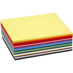 Cartoncino Colorato, A6, foglio 105x148 mm, 180 g, colori asst., 300 fgl. asst./ 1 conf. [HOB-21426]