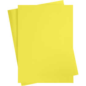 Cartoncino Colorato, A2, foglio 420x594 mm, 180 g, giallo sole, 10 fgl./ 1 conf. [HOB-21512]