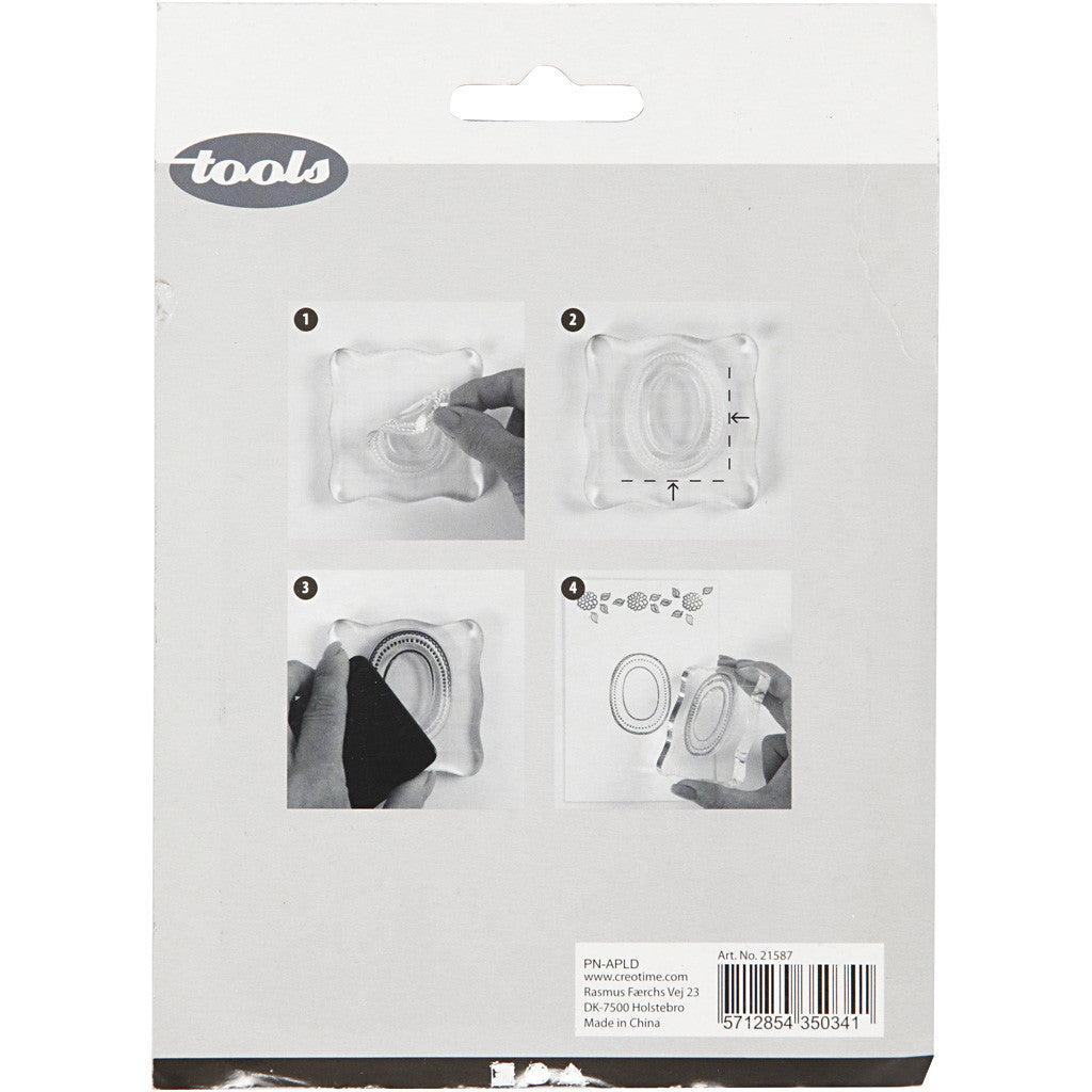 Blocco Acrilico, misura 10x10 cm, spess. 1 cm, 1 pz [HOB-21587]