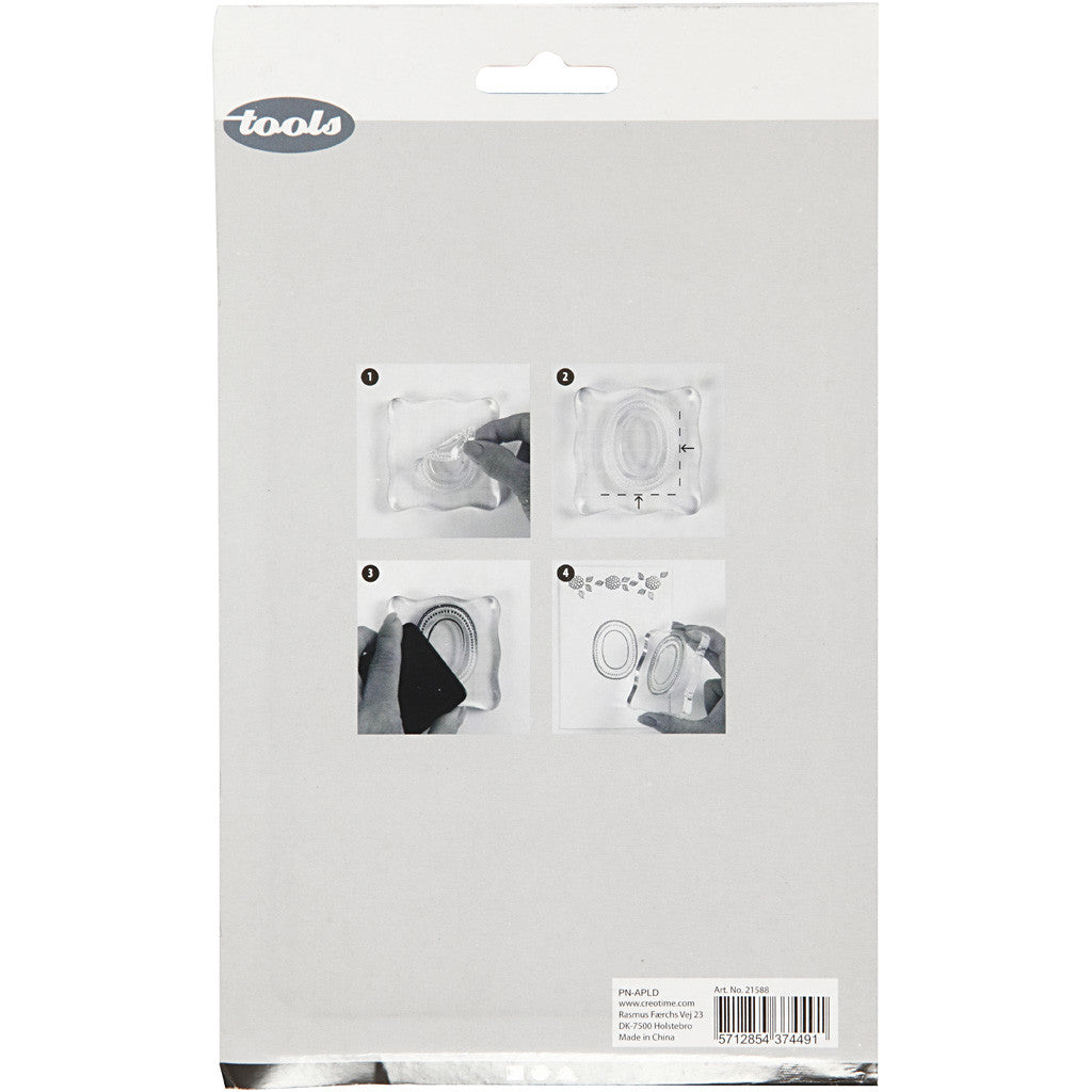 Blocco Acrilico, misura 16x12 cm, spess. 1 cm, 1 pz [HOB-21588]