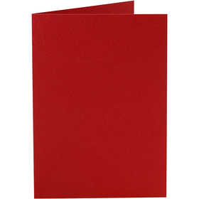 Biglietti, dim. cartoncino 10,5x15 cm, 220 g, rosso, 10 pz/ 1 conf. [HOB-216013]