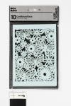 Cartoncino con motivo a pizzo, foglio 10,5x15 cm, 200 g, azzurro, 10 pz/ 1 conf. [HOB-216918]