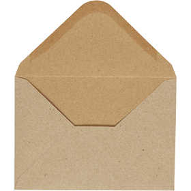 Busta, dim. busta 11,5x16 cm, 110 g, natural, 10pz/ 1 conf. [HOB-217016]