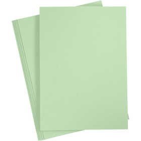 Biglietto, A4, foglio 210x297 mm, 220 g, verde chiaro, 10 pz/ 1 conf. [HOB-219028]
