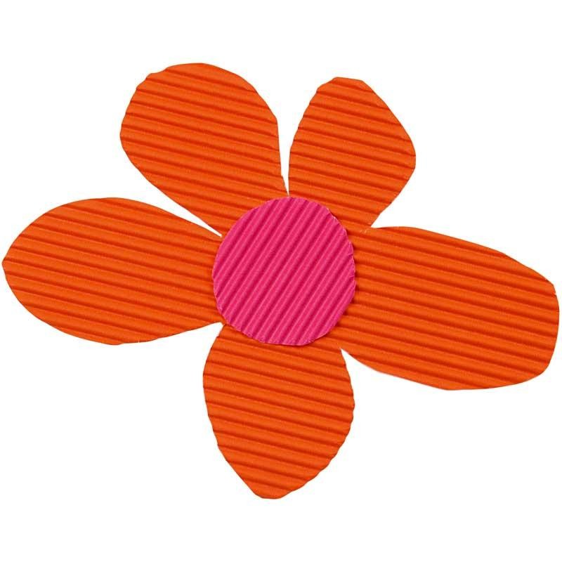 Cartoncino corrugato, foglio 50x70 cm, 80 g, colori asst., 15 fgl./ 1 conf. [HOB-21926]