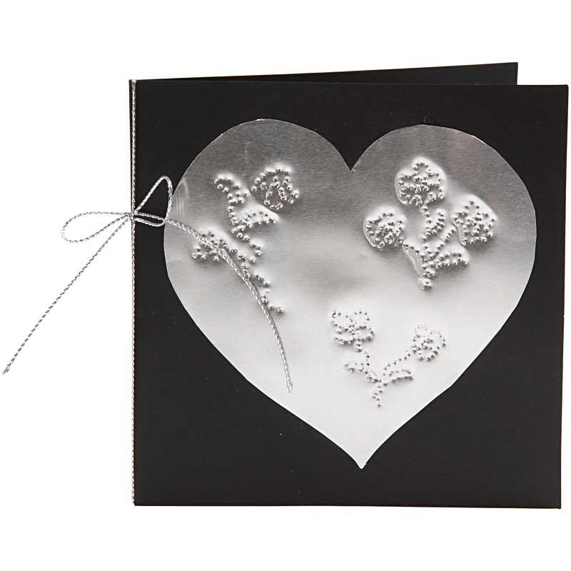 Foglio per goffratura, A5, foglio 148x210 mm, spess. 0,9 mm, argento, 10 pz/ 1 conf. [HOB-22091]