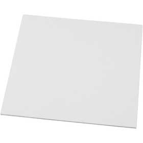 Pannello telato, misura 20x20 cm, spess. 3 mm, 280 g, bianco, 1 pz [HOB-225040]