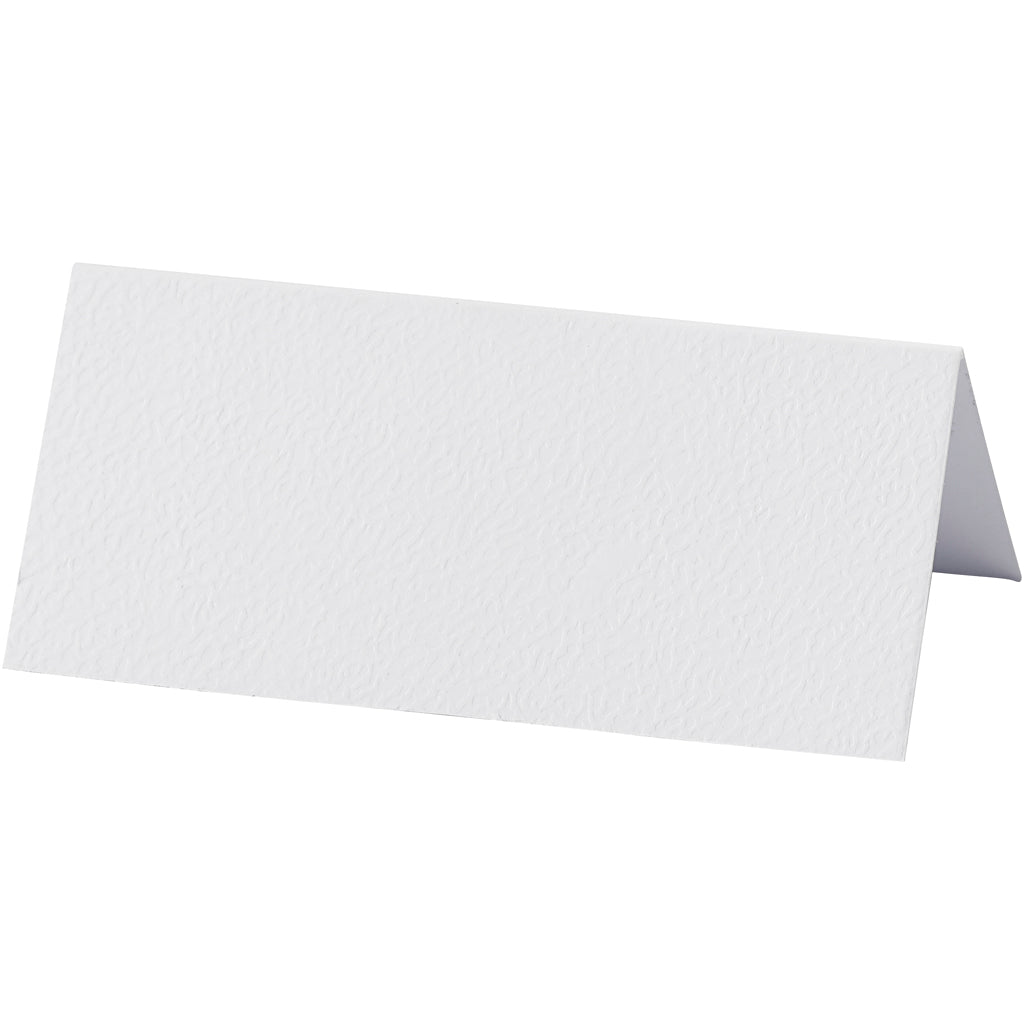 Segnaposto da tavolo, misura 9x4 cm, 220 g, bianco, 20 pz/ 1 conf. [HOB-228711]