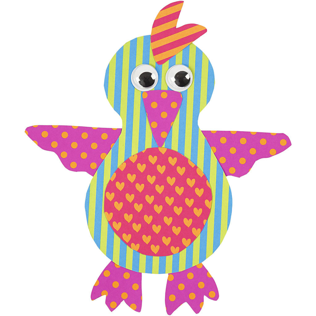 Cartoncino a Motivi, A4, foglio 210x297 mm, 250 g, colori asst., 200 fgl. asst./ 1 conf. [HOB-22985]