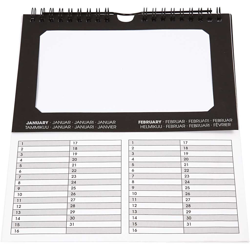 Calendari eterni, misura 19x23 cm, 180 g, 5 pz/ 1 conf. [HOB-23276]