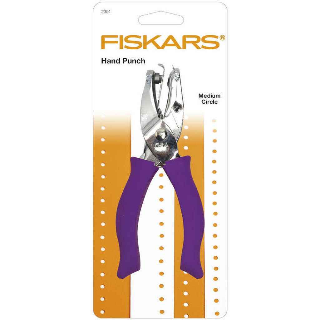 Fiskars Perforatore a mano, cerchio medio, misura buco 3 mm, 1 pz [HOB-2351]