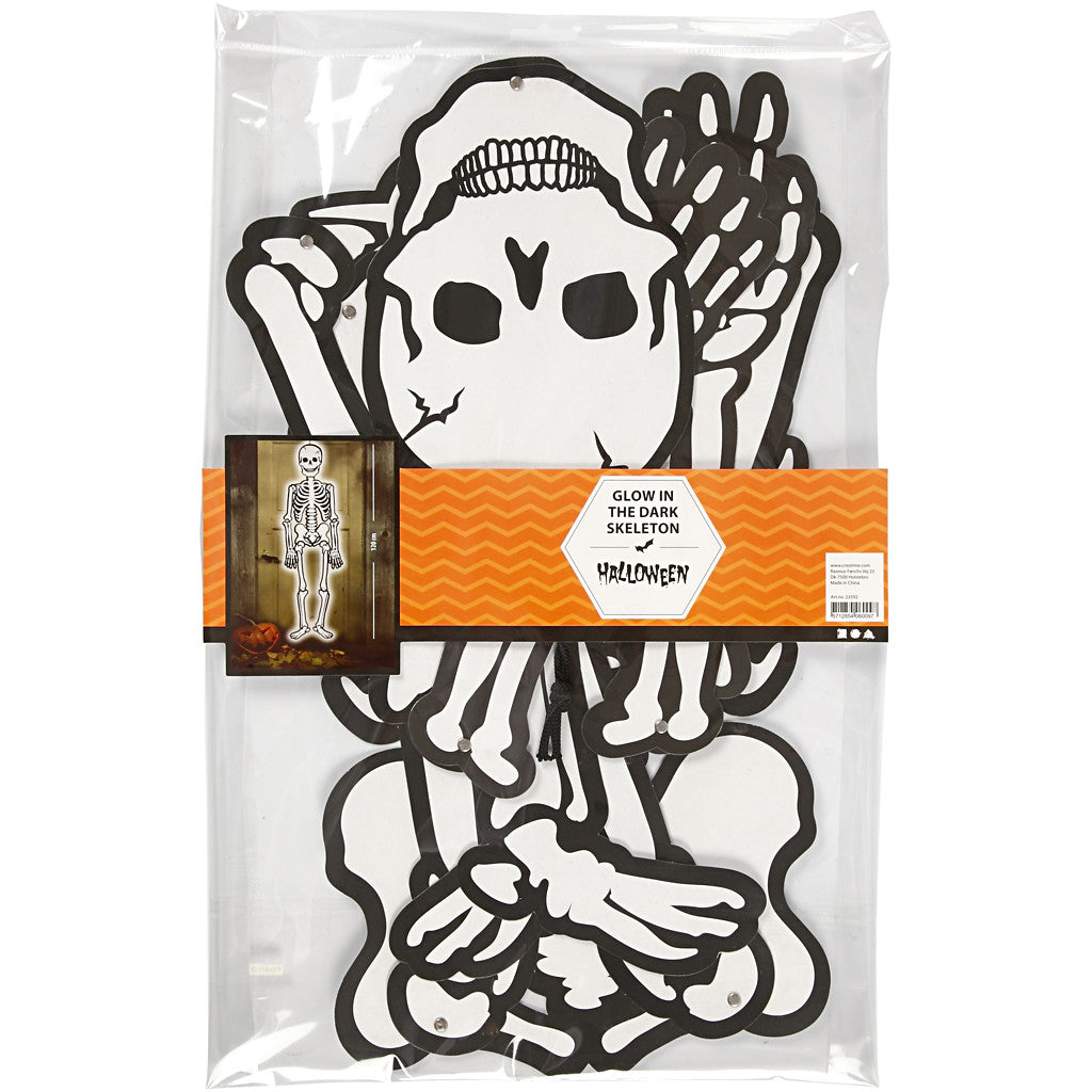 Scheletro, H: 120 cm, 300 g, bianco, 1 pz [HOB-23592]