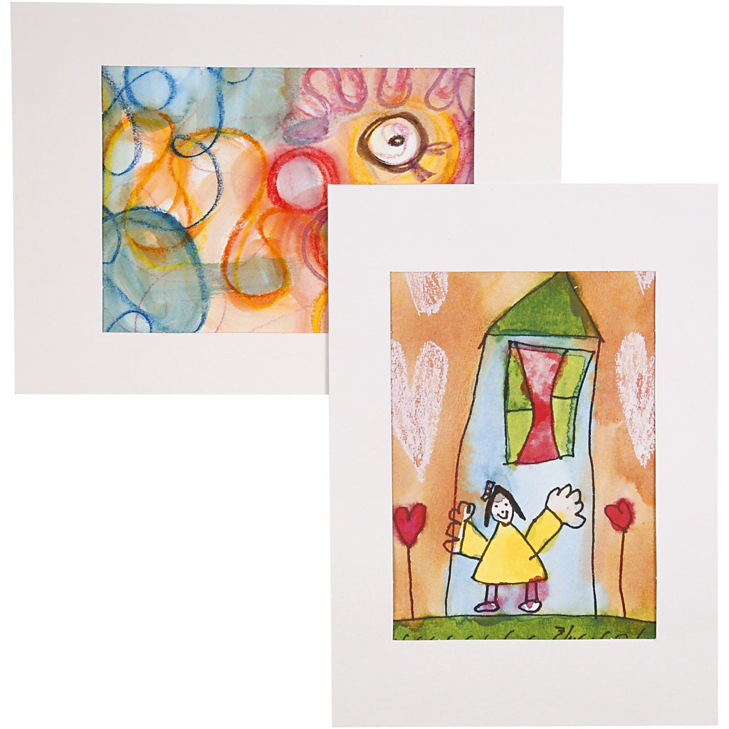 Cornici per foto, misura 19,8x28 cm, 500 g, bianco, 100 pz/ 1 conf. [HOB-23598]