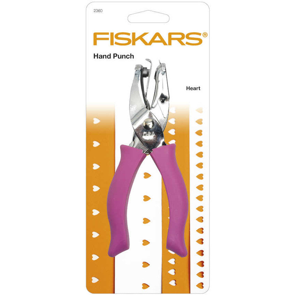 Fiskars Perforatore a mano, cuore, misura buco 5 mm, 1 pz [HOB-2360]