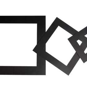 Cornici per foto, spess. 0,4 mm, 270 g, nero, 75 pz/ 1 conf. [HOB-23612]