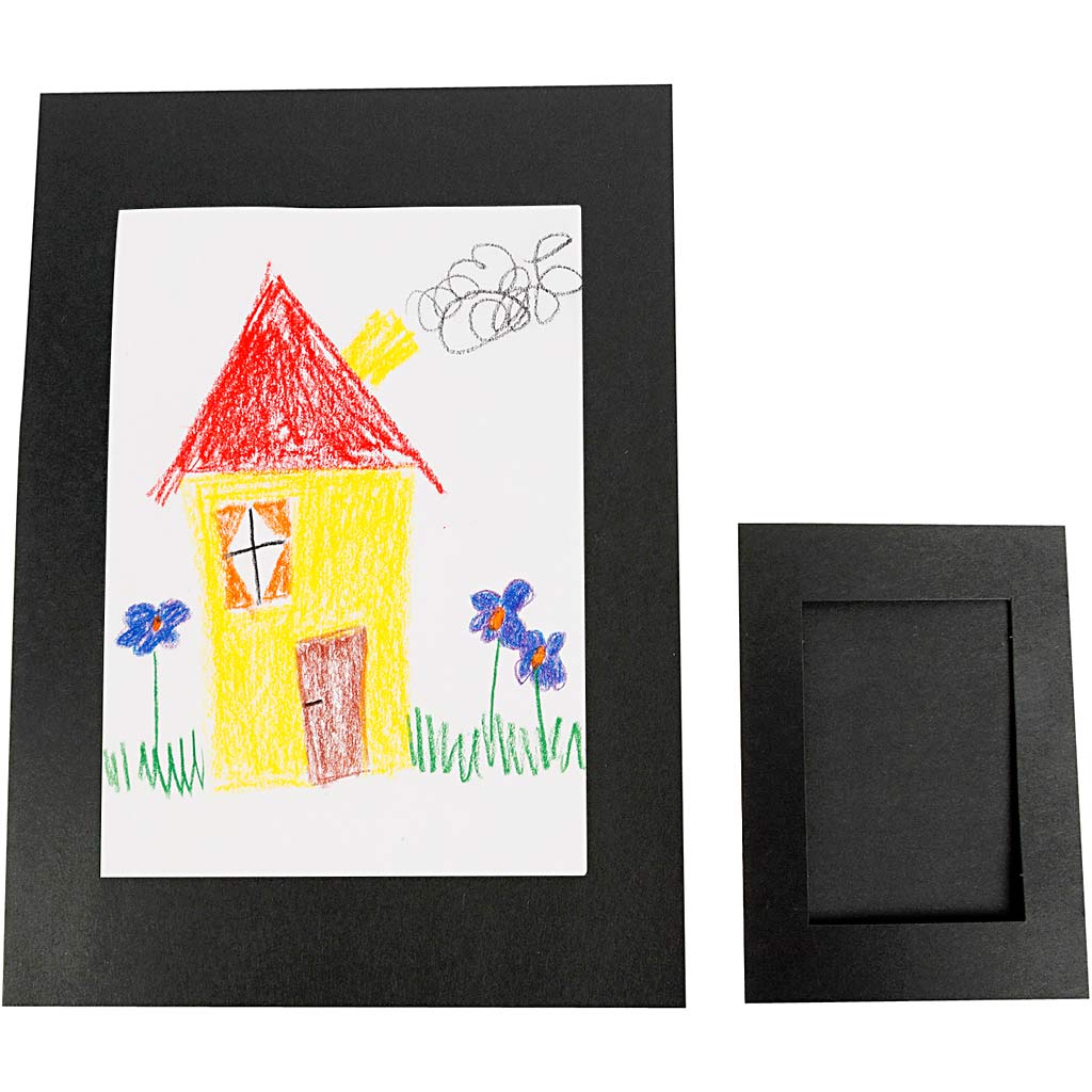 Cornici passepartout, misura A4+A6, 230 g, bianco, 2x60 pz/ 1 conf. [HOB-23630]