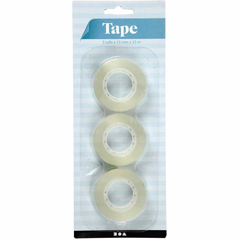 Nastro adesivo, L: 15 mm, 20x33 m/ 1 conf. [HOB-24604]