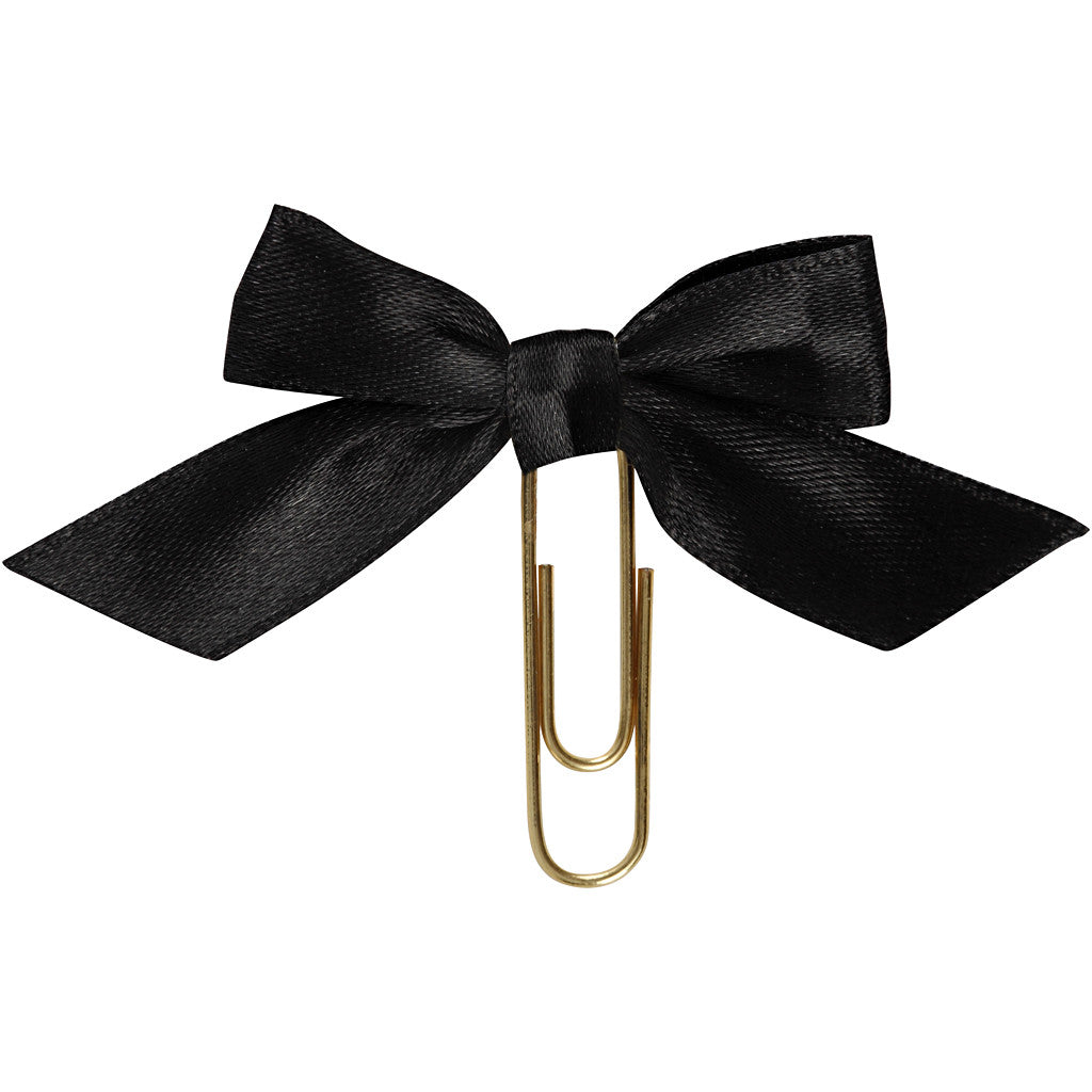 Fermagli in metallo, misura 40x70 mm, nero, 5 pz/ 1 conf. [HOB-247102]