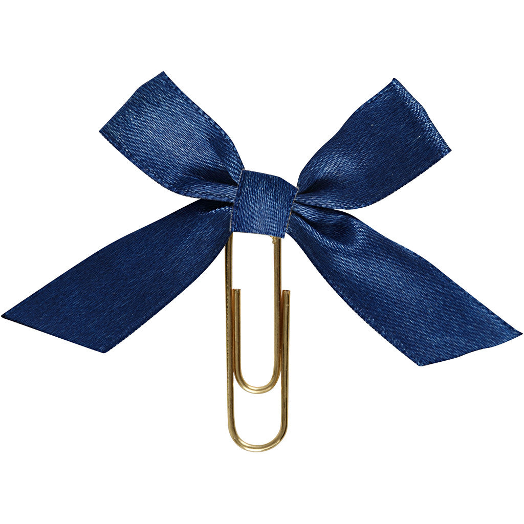 Fermagli in metallo, misura 40x70 mm, blu, 5 pz/ 1 conf. [HOB-247104]