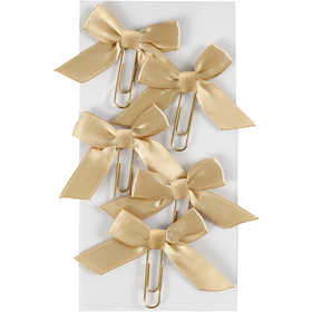 Fermagli in metallo, misura 40x70 mm, oro, 5 pz/ 1 conf. [HOB-247106]