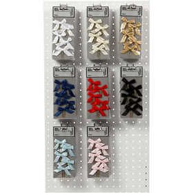 Fermagli, misura 40x70 mm, colori asst., 8x10 conf./ 1 conf. [HOB-24710]