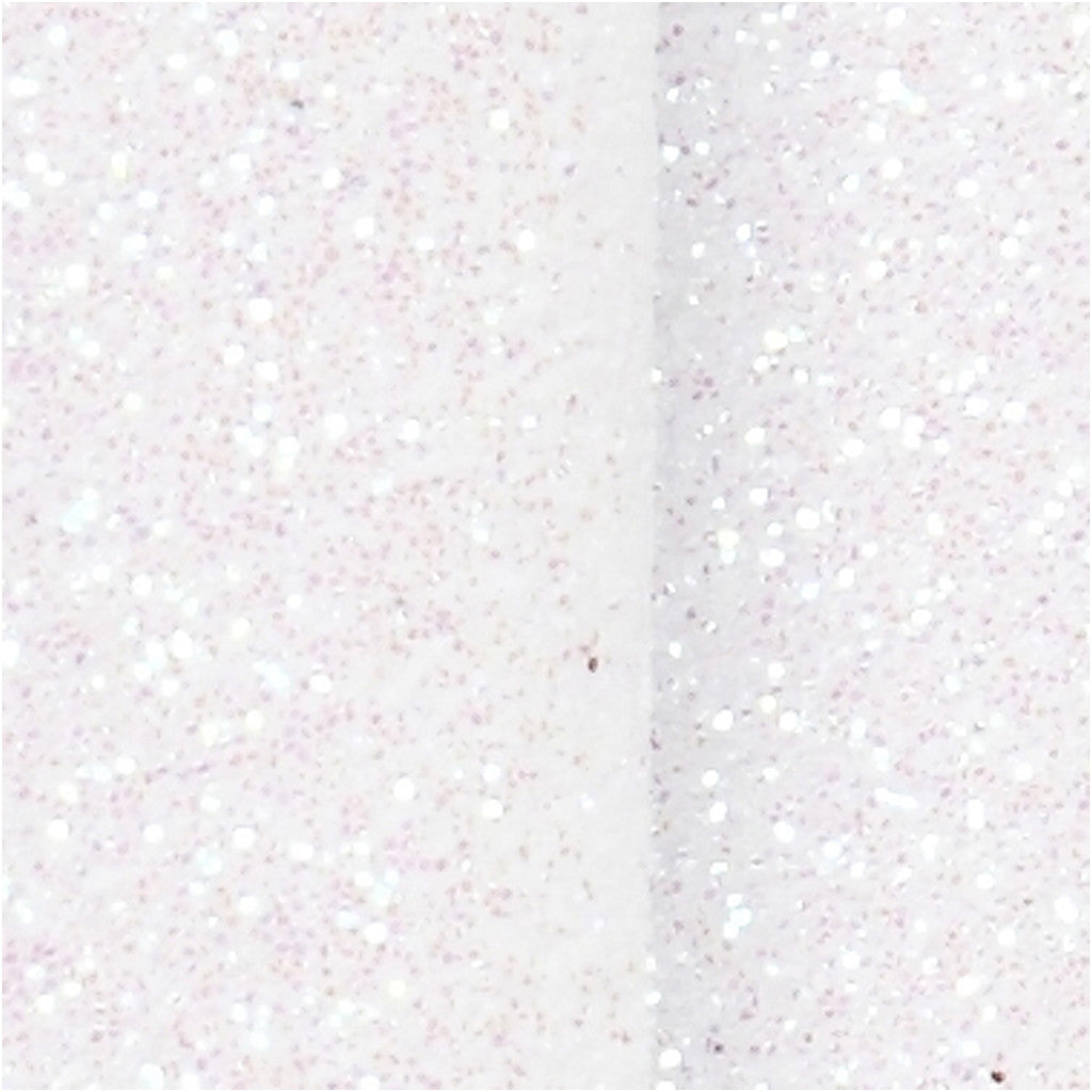 Fiocchi in carta, misura 31x85 mm, bianco glitter, 4 pz/ 1 conf. [HOB-24784]