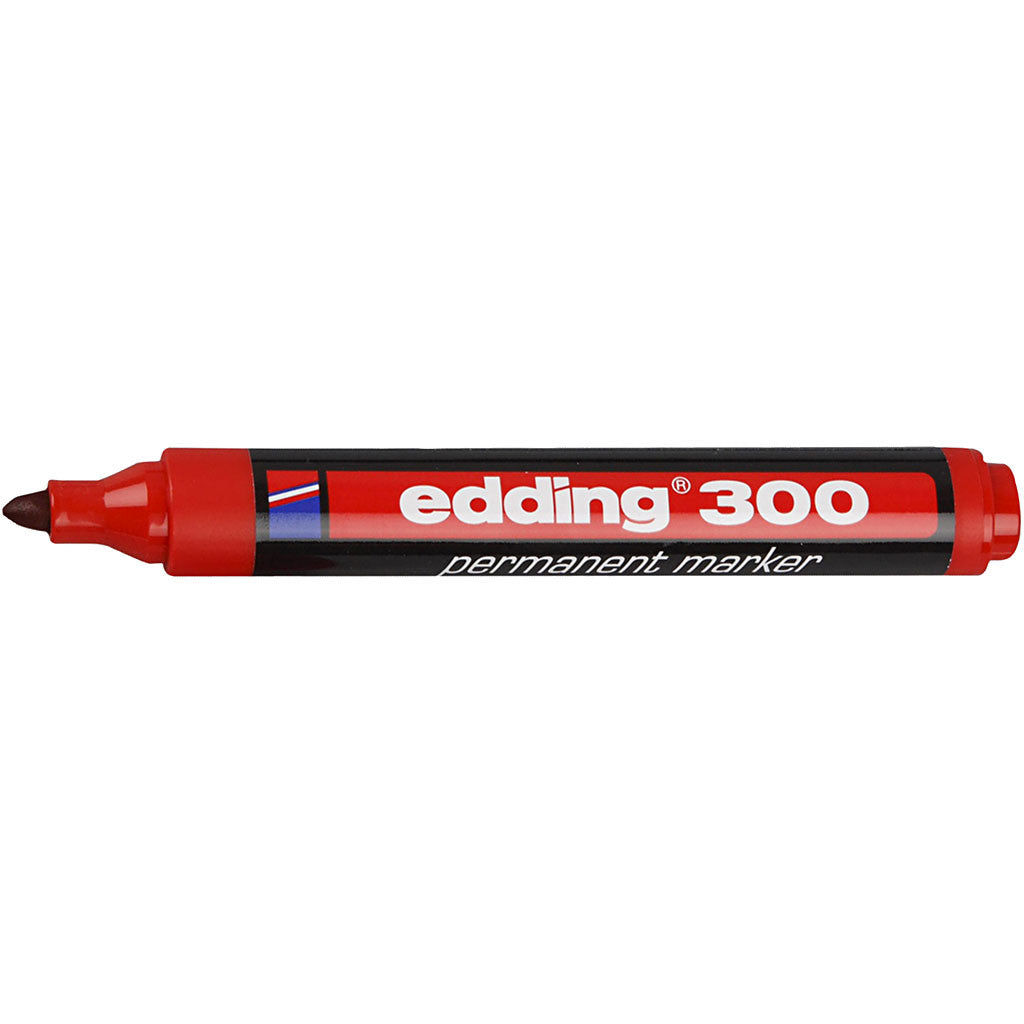 Pennarello Edding 300, ampiezza tratto 1,5-3 mm, rosso, 1 pz [HOB-25021]