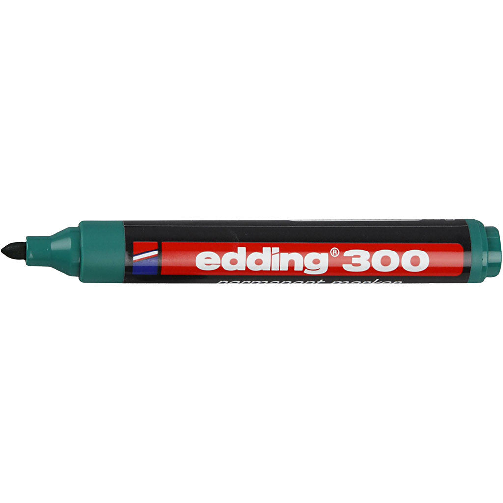 Pennarello Edding 300, ampiezza tratto 1,5-3 mm, verde, 1 pz [HOB-25024]