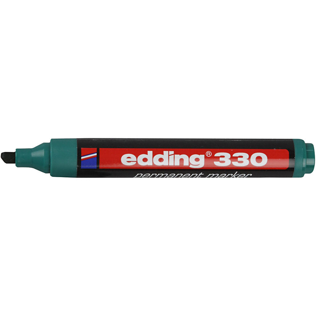 Pennarello Edding 330, ampiezza tratto 1-5 mm, verde, 1 pz [HOB-25028]