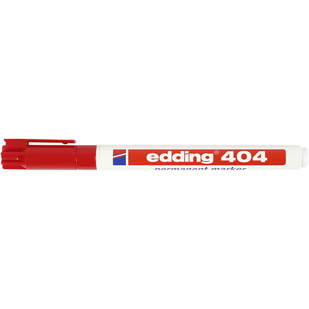 Pennarello Edding 404, ampiezza tratto 0,75 mm, rosso, 1 pz [HOB-25035]