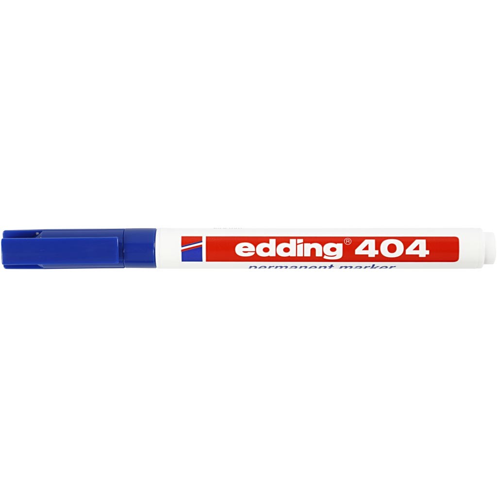 Pennarello Edding 404, ampiezza tratto 0,75 mm, blu, 1 pz [HOB-25039]