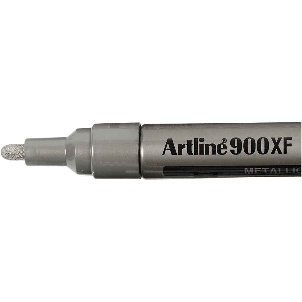 Pennarello Acrilico Indelebile, ampiezza tratto 2,3 mm, argento, 1 pz [HOB-25040]