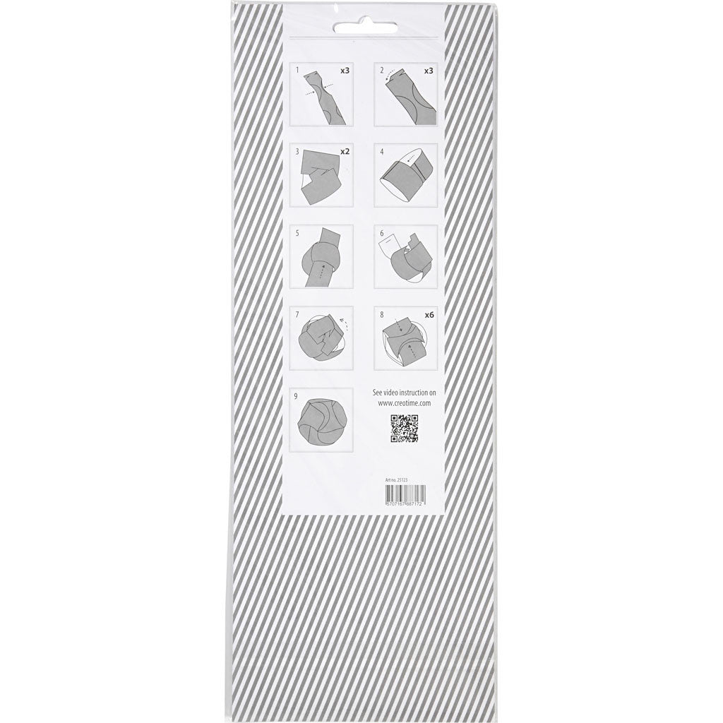 Decorazioni click, diam 9 cm, misura 5,5x28,4 cm, 9 set/ 1 conf. [HOB-25123]