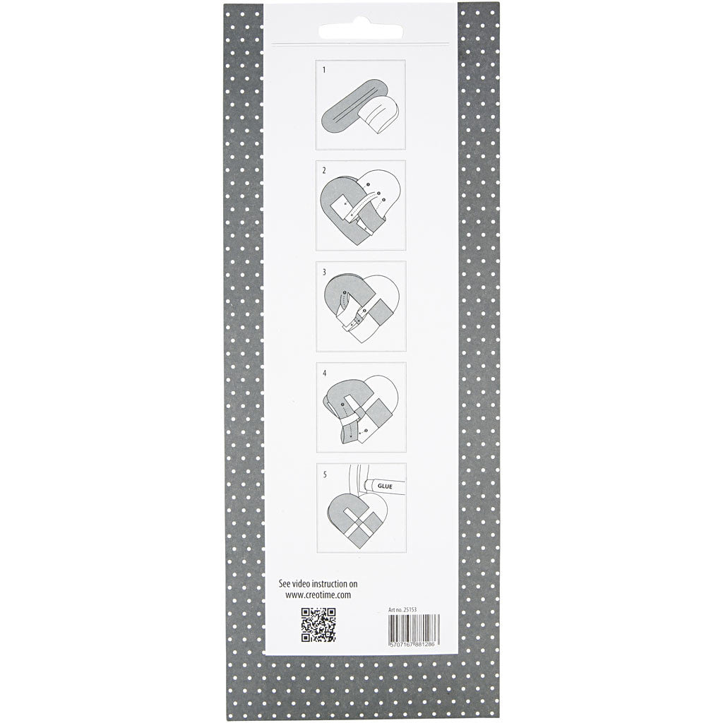 Cuori intrecciati, misura 14,5x10 cm, 120 g, 8 set/ 1 conf. [HOB-25153]