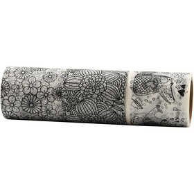 Washi Tape, L: 50 mm, 3x5 m/ 1 conf. [HOB-25217]