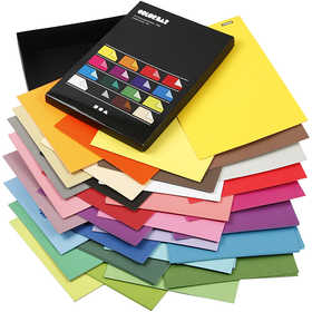 Carta Color Bar, A4, foglio 210x297 mm, 100 g, colori asst., 16x10 fgl./ 1 conf. [HOB-25337]