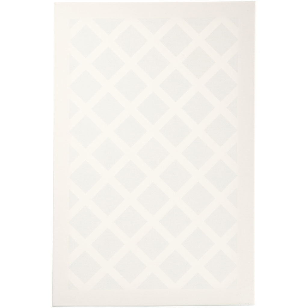 Tela, P: 1,7 cm, misura 40x60 cm, 360 g, bianco, 1 pz [HOB-25730]