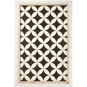 Tela, P: 1,7 cm, misura 40x60 cm, 360 g, bianco, 1 pz [HOB-25731]