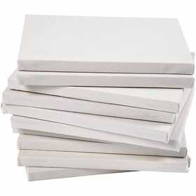 Tela tesata, P: 1,6 cm, A2, misura 42x60 cm, 280 g, bianco, 20 pz/ 1 conf. [HOB-25739]