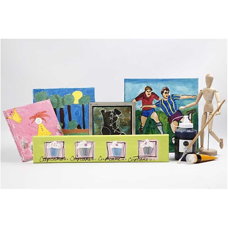 Tela tesata, P: 1,6 cm, misura 15x15 cm, 280 g, bianco, 80 pz/ 1 conf. [HOB-25744]