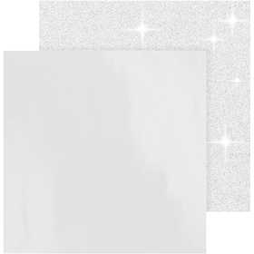 Carta fantasia, foglio 30,5x30,5 cm, 120+128 g, bianco, 2 fgl./ 1 conf. [HOB-26240]