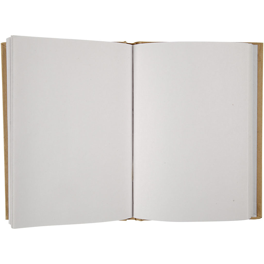 Quaderno, A6, spess. 8 mm, 80 g, marrone, 1 pz [HOB-26368]