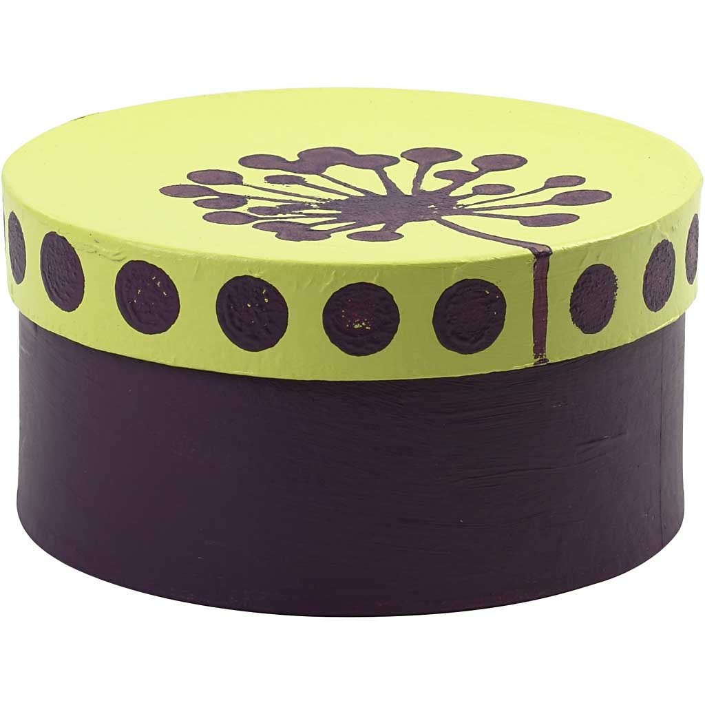 Scatole Rotonde, H: 5+6,5+7,5 cm, diam 10+13+16 cm, 3 pz/ 1 set [HOB-263700]