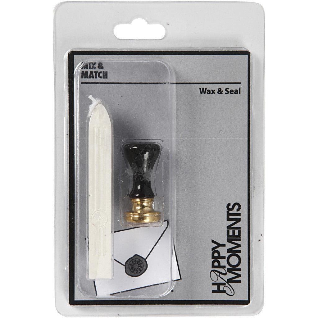 Set per sigillo di cera, diam 17 mm, madreperla, 1 set [HOB-270280]