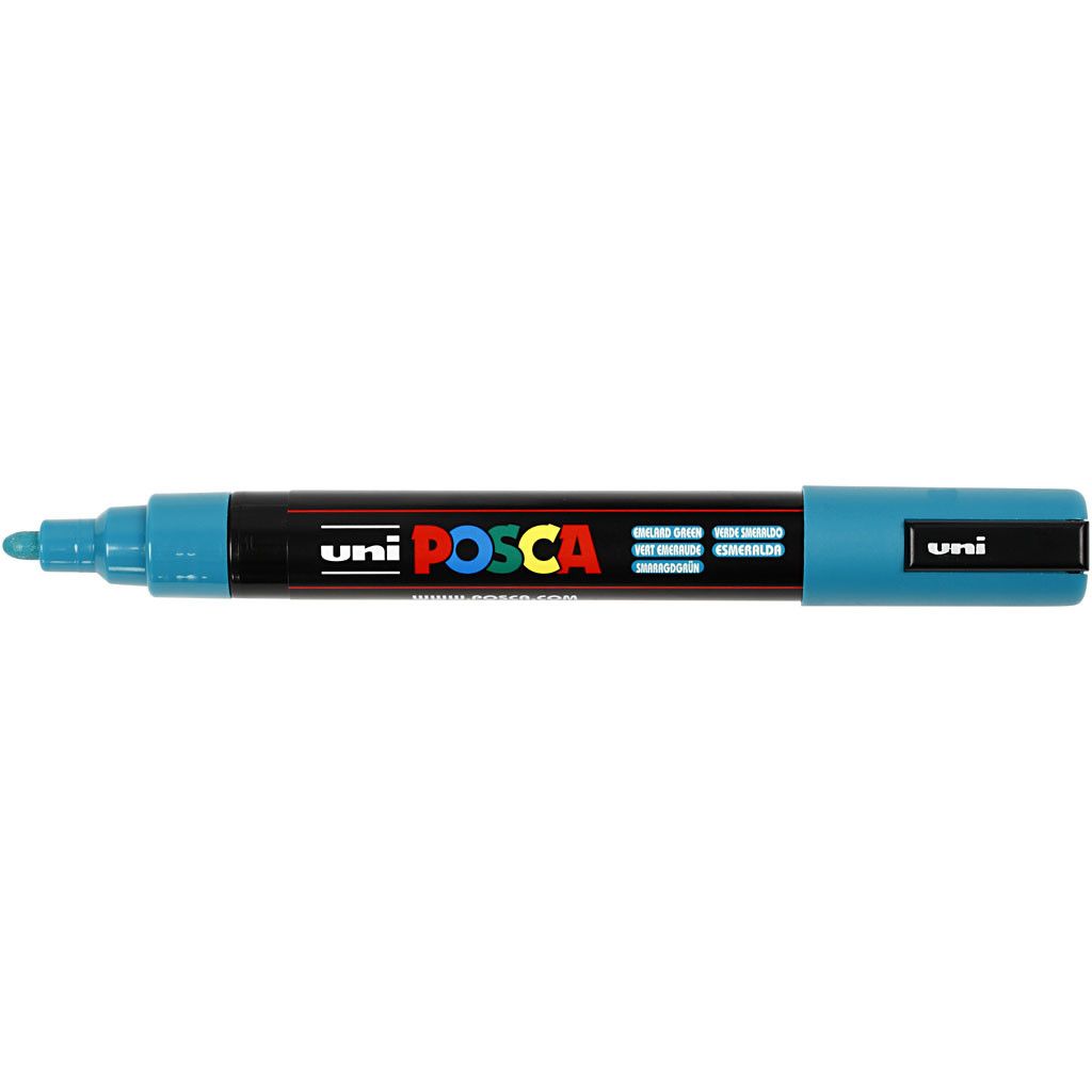 Pennarello Posca, dim. PC-5M, ampiezza tratto 2,5 mm, medium, verde smeraldo, 1 pz [HOB-276016]