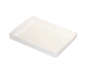 Scatoline in carta kraft Bianco 11.4x1.6x15.2cm (25 pezzi) [WH3]